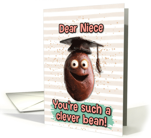 Niece Congratulations Graduation Clever Bean card (1834714)