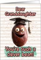 Granddaughter Congratulations Graduation Clever Bean card