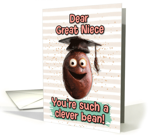 Great Niece Congratulations Graduation Clever Bean card (1834732)