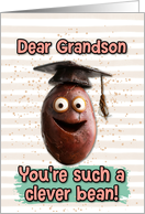 Grandson Congratulations Graduation Clever Bean card