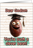 Godson Congratulations Graduation Clever Bean card