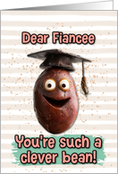 Fiancee Congratulations Graduation Clever Bean card