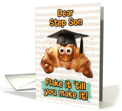 Step Son Congratulations Graduation Croissant card (1834934)