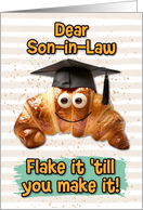 Son in Law Congratulations Graduation Croissant card