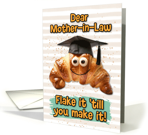 Mother in Law Congratulations Graduation Croissant card (1834950)