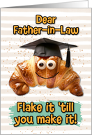Father in Law Congratulations Graduation Croissant card