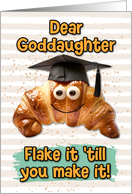 Goddaughter Congratulations Graduation Croissant card