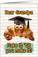 Grandpa Congratulations Graduation Croissant card