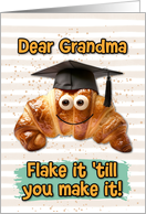 Grandma Congratulations Graduation Croissant card