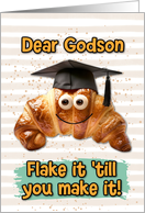 Godson Congratulations Graduation Croissant card