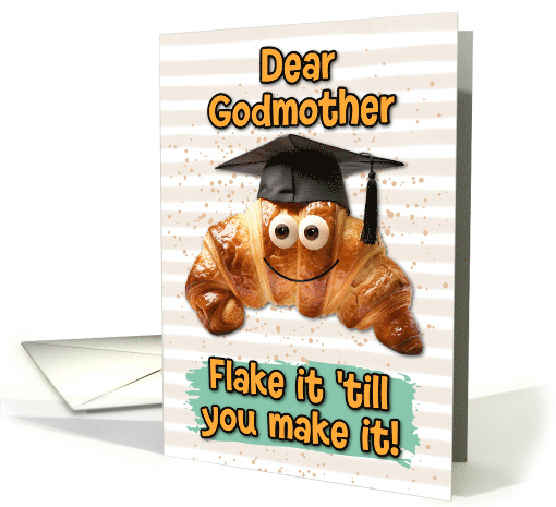 Godmother Congratulations Graduation Croissant card (1834996)