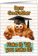 Godfather Congratulations Graduation Croissant card