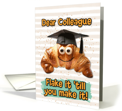 Colleague Congratulations Graduation Croissant card (1835030)