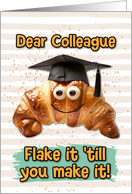 Colleague Congratulations Graduation Croissant card