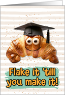 Congratulations Graduation Croissant card