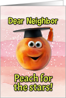 Neighbor Congratulations Graduation Peach card