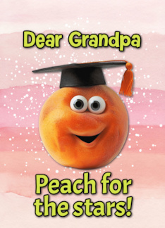 Grandpa Congratulations Graduation Peach