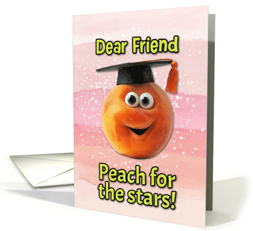 Friend Congratulations Graduation Peach card (1835256)