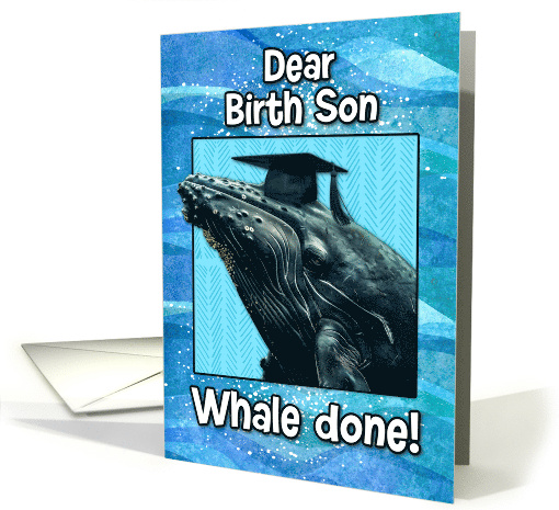 Birth Son Congratulations Graduation Whale card (1835452)
