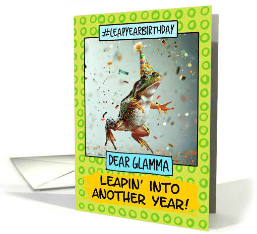 Glamma Leap Year Birthday Frog card (1835522)