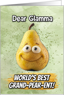 Glamma Grandparents Day Pear card