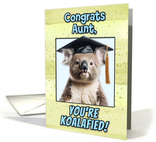 Aunt Congratulations Graduation Koala Bear card (1836158)