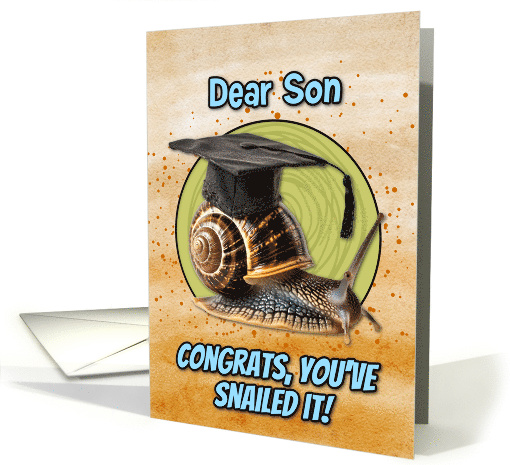 Son Congratulations Graduation Snail card (1836178)