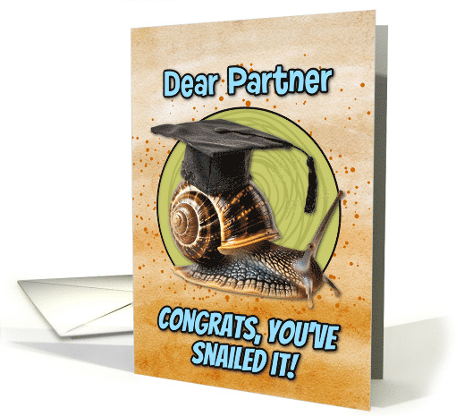 Partner Congratulations Graduation Snail card (1836194)