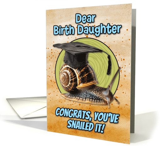 Birth Daughter Congratulations Graduation Snail card (1836212)