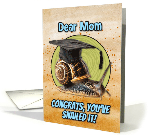 Mom Congratulations Graduation Snail card (1836220)
