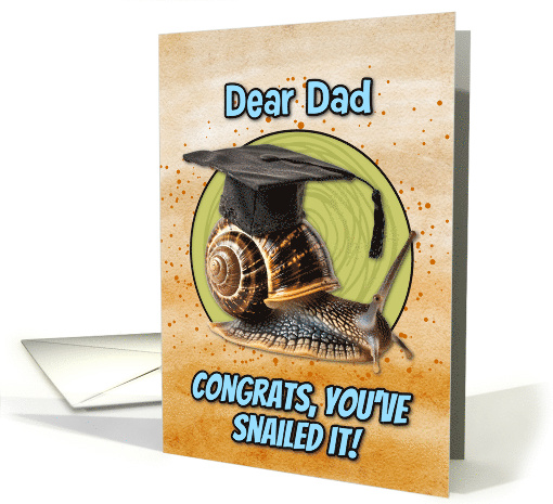 Dad Congratulations Graduation Snail card (1836222)