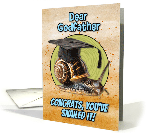 Godfather Congratulations Graduation Snail card (1836234)