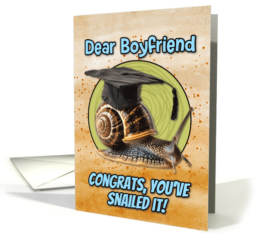 Boyfriend Congratulations Graduation Snail card (1836238)