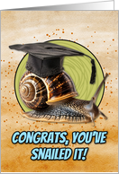 Congratulations Graduation Snail card