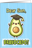 Son Congratulations Graduation Kawaii Avocado card