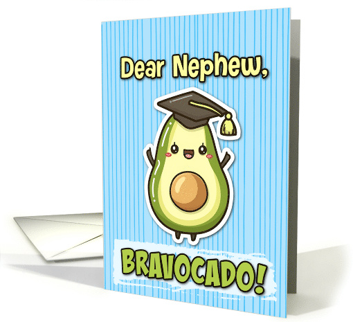 Nephew Congratulations Graduation Kawaii Avocado card (1836378)
