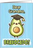 Grandma Congratulations Graduation Kawaii Avocado card
