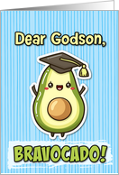 Godson Congratulations Graduation Kawaii Avocado card