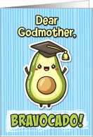 Godmother Congratulations Graduation Kawaii Avocado card
