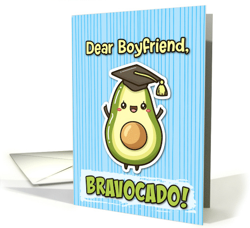 Boyfriend Congratulations Graduation Kawaii Avocado card (1836416)