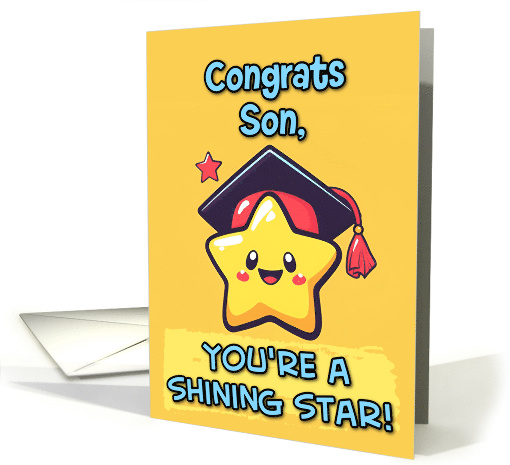 Son Congratulations Graduation Kawaii Star card (1836460)