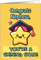 Nephew Congratulations Graduation Kawaii Star card