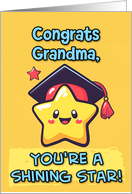 Grandma Congratulations Graduation Kawaii Star card