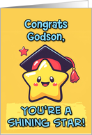Godson Congratulations Graduation Kawaii Star card
