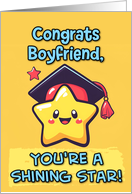 Boyfriend Congratulations Graduation Kawaii Star card