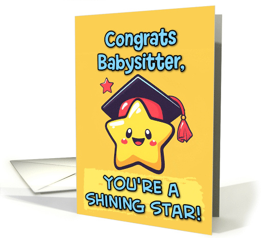 Babysitter Congratulations Graduation Kawaii Star card (1836678)