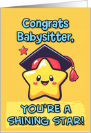 Babysitter Congratulations Graduation Kawaii Star card