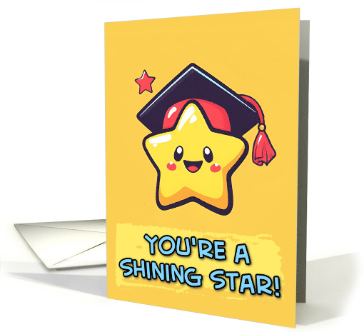 Congratulations Graduation Kawaii Star card (1836680)