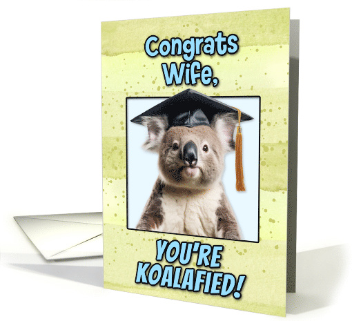 Wife Congratulations Graduation Koala Bear card (1836692)
