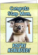 Step Mom Congratulations Graduation Koala Bear card